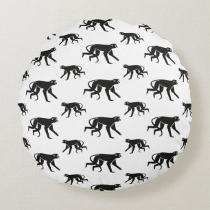 Mooie Wilde Dieren Patroon Rond Kussen