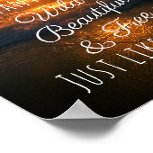 Mooie Wilde foto's met vrije zon Poster (Hoek)