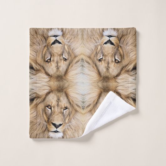 Mooie Wilde Leeuw Bad Handdoek (Wasdoekje)