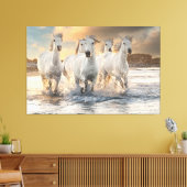 Mooie wilde paarden canvas afdruk (Insitu (Woonkamer))