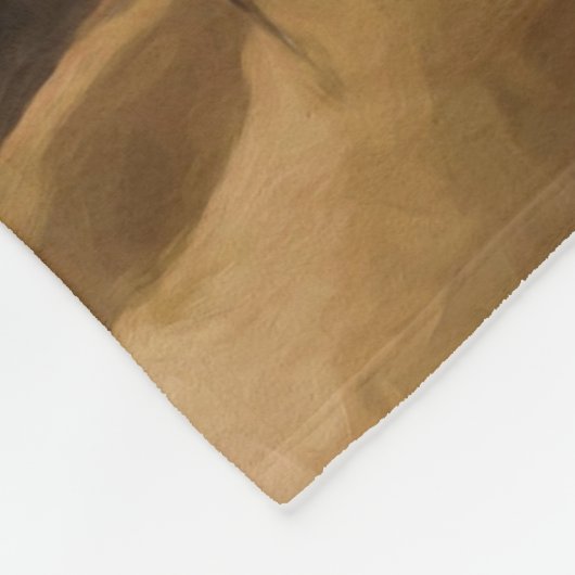 Mooie wilde paarden fleece deken (Hoek)