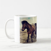 Mooie wilde paarden koffiemok (Links)