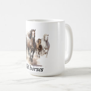 mooie wilde paarden koffiemok