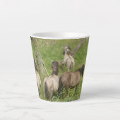 Mooie Wilde Paarden Latte Mok (Voorkant)
