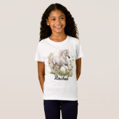 Mooie wilde paarden t-shirt (Voorkant volledig)