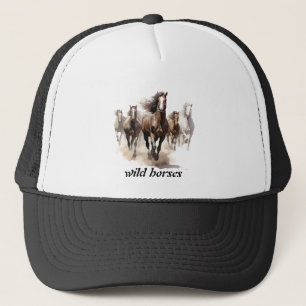 mooie wilde paarden trucker pet