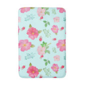 Mooie Wilde Rozen en Roos Hips Waterverf Patroon Badmat (Voorkant Verticaal)