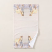 Mooie Wilde Witte Paard Bad Handdoek (Handdoek)