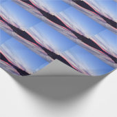 Mooie Wilderness Sunset over Lake Foto Cadeaupapier (Hoek)