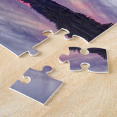 Mooie Wilderness Sunset over Lake Foto Legpuzzel (Zijkant)