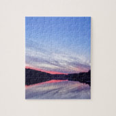 Mooie Wilderness Sunset over Lake Foto Legpuzzel (Verticaal)