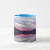 Mooie Wilderness Sunset over Lake Foto Mok (Midden)