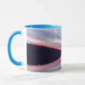 Mooie Wilderness Sunset over Lake Foto Mok (Links)