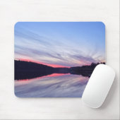 Mooie Wilderness Sunset over Lake Foto Muismat (Met muis)
