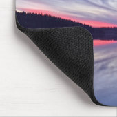 Mooie Wilderness Sunset over Lake Foto Muismat (Hoek)