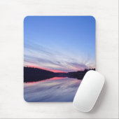 Mooie Wilderness Sunset over Lake Foto Muismat (Met muis)