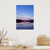 Mooie Wilderness Sunset over Lake Foto Poster (Keuken)