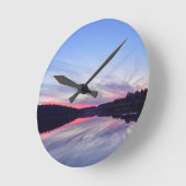 Mooie Wilderness Sunset over Lake Foto Ronde Klok (Hoek)