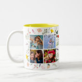 Mooie Wildflower 4 Aangepaste Foto Moederdag Mok (Links)