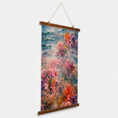 Mooie Wildflower Fantasy Art Hangend Wandkleed (Gebogen)