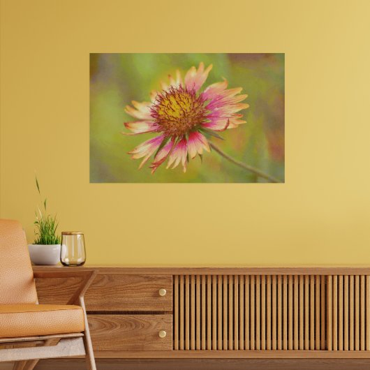 Mooie Wildflower Firewheel Art Poster (Woonkamer 2)