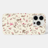 Mooie Wildflower Initiaal stijlvol Case-Mate iPhone Case (Achterkant (horizontaal))