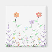 Mooie Wildflower Magnet (Voorkant)