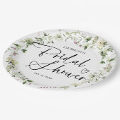 Mooie Wildflower Vrijgezellenfeest Papieren Bordje (Gekanteld)