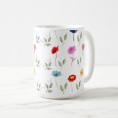 Mooie Wildflowers Gedrukte Mok (Voorkant rechts)