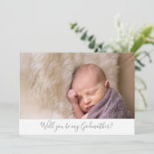 Mooie Will jij bent mijn Godmoeder foto Kaart (Staand voorkant)