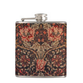 Mooie William Morris Honeysuckle Flask Heupfles (Voorkant)