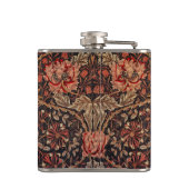 Mooie William Morris Honeysuckle Flask Heupfles (Achterkant)