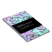 Mooie Wimpertechnicus Pastel Wimpers Doodles Notitieboek (Rechterzijde)
