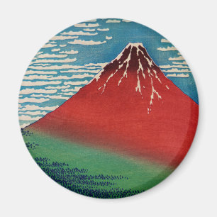 Mooie Wind Heldere Ochtend Vintage Japanse Kunst Magneet