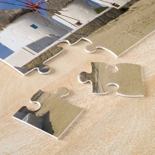 Mooie windmolens op het eiland Mykonos, Legpuzzel (Zijkant)