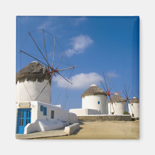Mooie windmolens op het eiland Mykonos, Magneet (Voorkant)