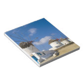 Mooie windmolens op het eiland Mykonos, Notitieblok (Schuin)