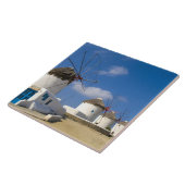 Mooie windmolens op het eiland Mykonos, Tegeltje (Zijkant)