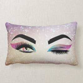 Mooie Wink Eye Lange wimpers Make-up Artist Kussen