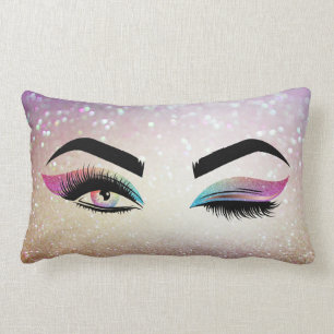 Mooie Wink Eye Lange wimpers Make-up Artist Kussen