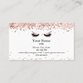 Mooie wink ogen en wenkbrauwen lange wimpers visitekaartje (Achterkant)