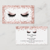Mooie wink ogen en wenkbrauwen lange wimpers visitekaartje (Voorkant / Achterkant)