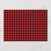 Mooie Winter Bos Houthakker Baby Luier Raffle Informatiekaartje (Achterkant)