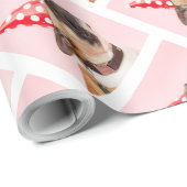 Mooie Winter Feestdagen Pet Lovers Dog Foto Cadeaupapier (Rol Hoek)