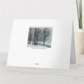 Mooie winter in kleurrijke kunst kaart (Achterkant)