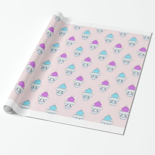 Mooie Winter Kittens Cadeaupapier (Uitgerold)