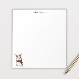 Mooie Winter Konijn Schets Illustratie Notitieblok