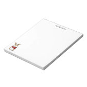 Mooie Winter Konijn Schets Illustratie Notitieblok (Linkerzijde)