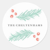 Mooie Winter Lijst Sticker (Voorkant)