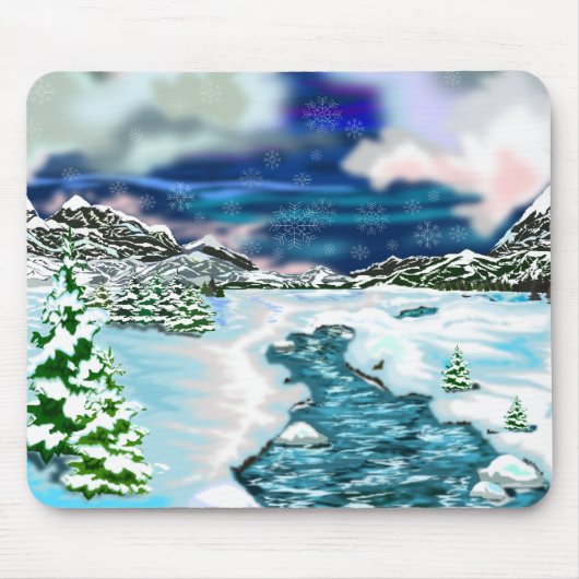 Mooie winter muismat (Voorkant)